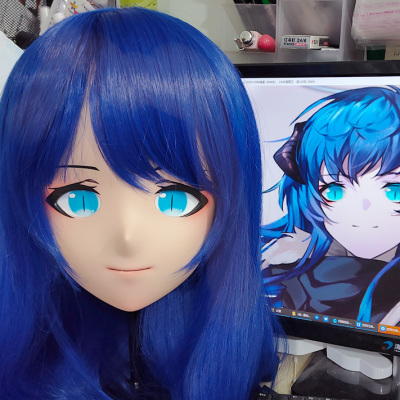 (GLA049)Customize Character'! Female/Girl Resin Full/Half Head With Lock Anime Cosplay Japanese Animego Kigurumi Mask (GLA049)Customize Character'! Female/Girl Resin Full/Half Head With Lock Anime Cosplay Japanese Animego Kigurumi Mask